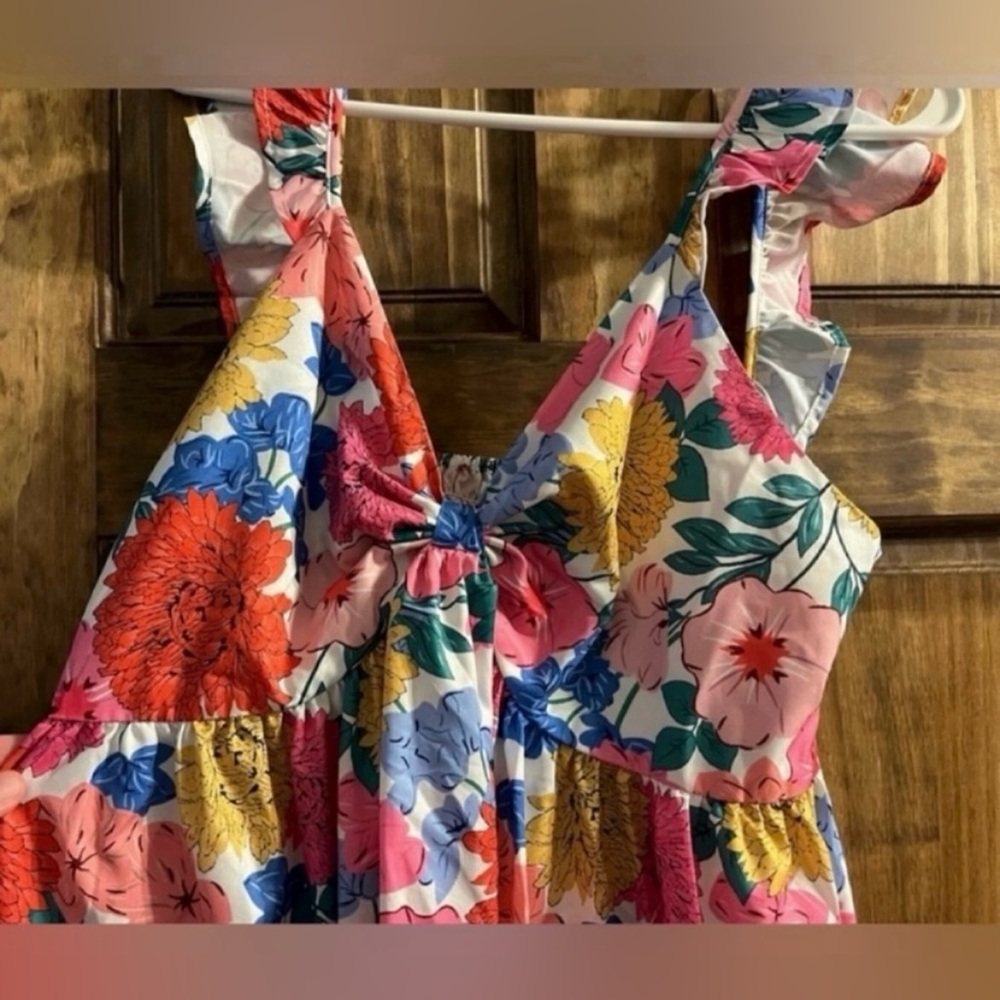Colorful Floral Maxi Dress